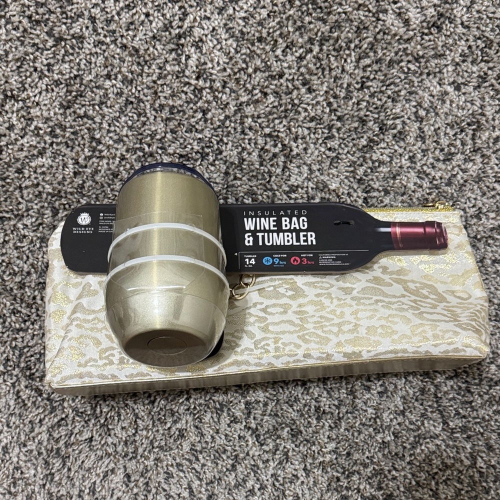 Insulated Wine Bag and Tumbler Set